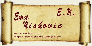 Ema Mišković vizit kartica